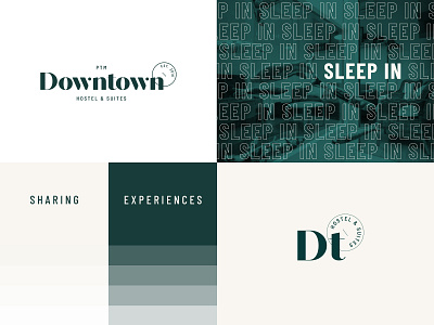 PTM Downtown Logo brand design brand identity branding design graphic design hospitality hostel identity design logo