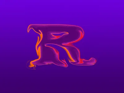 intoxicated x distracted / uppercase R aftereffects typeanimation typo typography