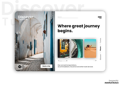 Discover Tunisia design inspiration ui ux