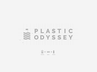 Plastic Odyssey - Logo Design branding concept logo negative space plastic recycle