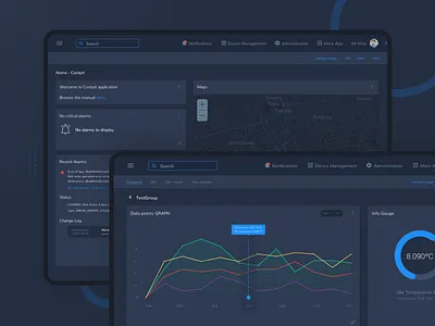 Thingsplatform accessibility app dark ui dashboard design flat iconography internetofthings sketch typography ui ui design usability ux ux design wireframes
