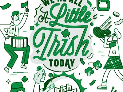 Irish Spring graphic design handlettering illustration irish irish spring party st. patricks day typography