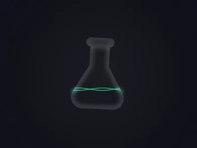 Experiment in Progress Animation after effects animation beaker data experiments loading motion design science science fiction sine waves