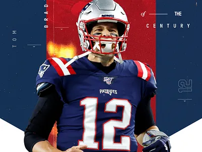 Tom Brady Poster 3d branding broadcast cinema4d design espn graphicdesign logo motion graphics sports