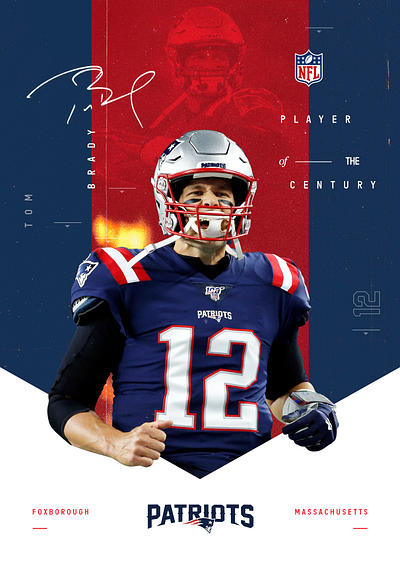 Tom Brady Poster 3d branding broadcast cinema4d design espn graphicdesign logo motion graphics sports