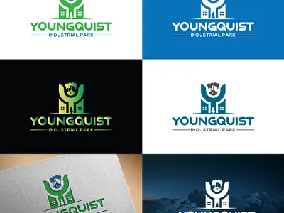 Industrial Park Logo Design abstractlogo architecture companylogo constructionslogo design industrial park logo design industrial park logo design infinite spark logo management managementlogo vector