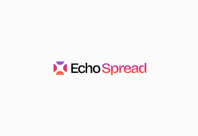 Logo EchoSpread 3d animation branding graphic design logo logotype motion graphics ui