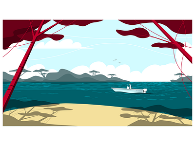 White Rock 2d animation animated video production illustration vector