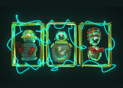 card 3d illustration