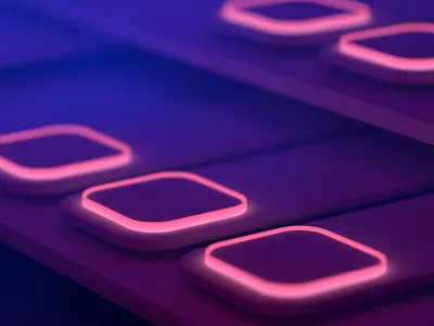 Blockframes 3D 1 3d branding cinema 4d cinema4d design invision studio sketch ui