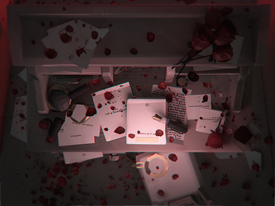 Deadends Triptych [3/3] - shot #02 3d ar blender c4d character design isometric low poly particles three.js videogame