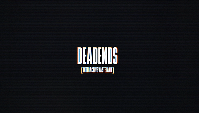 Deadends title screen 3d animation blender character design illustration low poly particles three.js vr