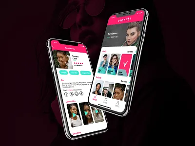 vibriti - mobile app app design leobeard logo ui ux