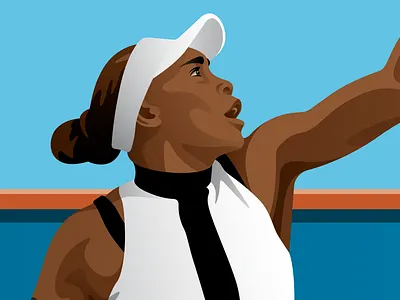 Mystery Project 98 dan kuhlken dkng dkng studios illustration nathan goldman portrait tennis vector venus williams