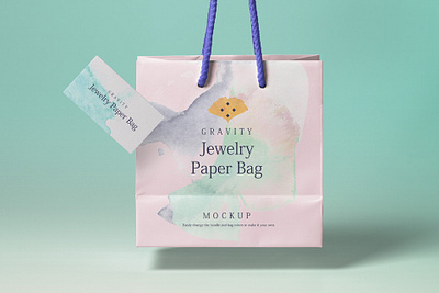 Free Front View Gravity Shopping Bag Mockup design free mockup freebie freebies mockup mockup design mockup psd mockups photoshop psd