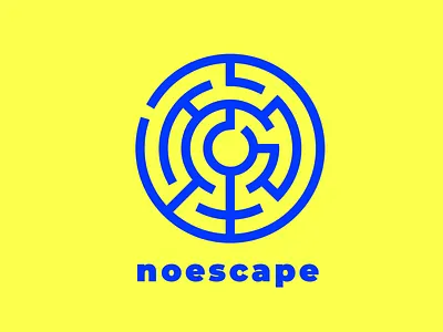 noescape branding contrast design graphic design logo logo design maze ui