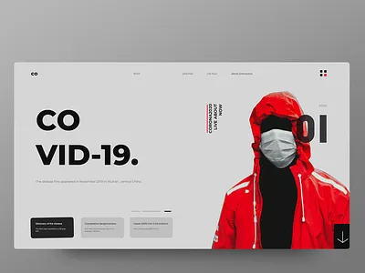 COVID-19 coronavirus design home illustration typography ui uiux ux vector web website