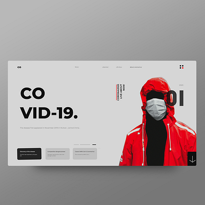 COVID-19 coronavirus design home illustration typography ui uiux ux vector web website