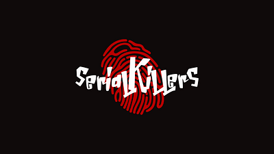 Serial Killers branding design flat logo minimal serial killer true crime typography