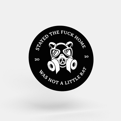 Toilet Roll Gas Mask badge corona covid icon illustraion pandemic paper stayhome toilet typography virus