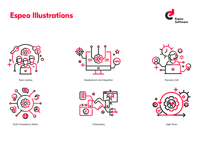 Espeo Illustrations part 2 branding design flat icon illustration minimal vector