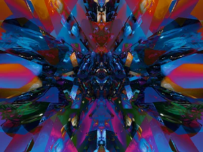 TECHNICALLY EDGY 3d abstract codeart digitalart ericfickes fusion360 obj processing