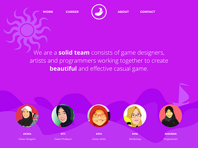 Kre.ativ Game Developer - Landing Page branding design figma game development game development studio home page home page design home page illustration illustration illustration art index page landing page landing page design ui web web design website website concept website design websites