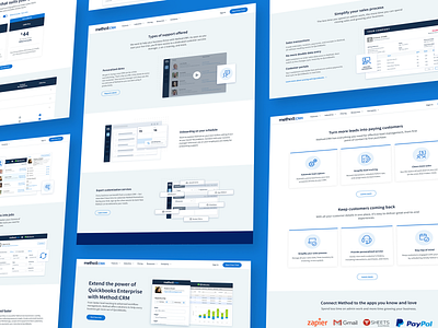 Web Design | Method:CRM business chart crm customer relationship management landing page leads saas sales ui design ui ux ux design web web design website