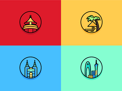 City silhouette illustration ui 插图