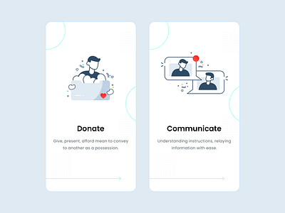 KARO avatar branding chat communicate communications design donate dots dribbble flat give give love help illustration logo love red relationship talk ui