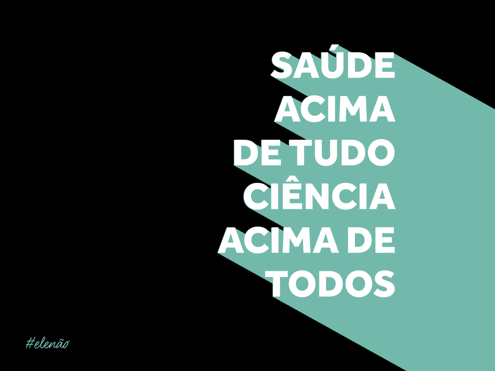 Example of Calming Mantra - Saúde acima de tudo Ciência acima de todos.