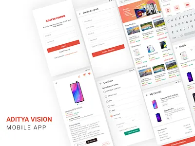 Mobile App adobexd design ui