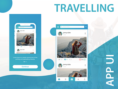 Travelling App UI app design ios app design latestui travel app traveling trending design trending ui