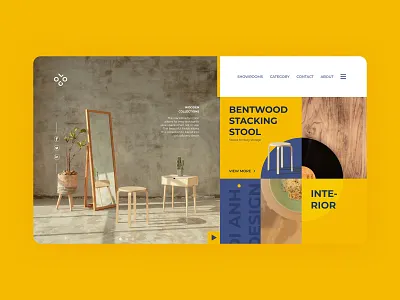 Mondrian layout clean design interface khoianh minimal ui uidesign