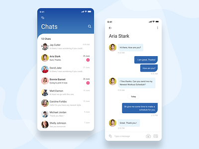 Chat Screen animation app app development app ui application design chat screen clean ui dashboard ui gradient illustration interaction mobile app concept modern design motion design product design transition ui uiux ux visual design