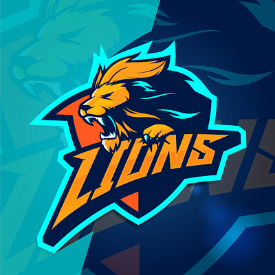 Lions esport logo brand branding design esport esport logo game gaming illustration logo vector