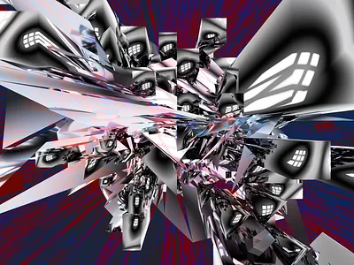 ONE TARGET & NINETEEN DECOYS 3d abstract codeart digitalart ericfickes fusion360 obj processing