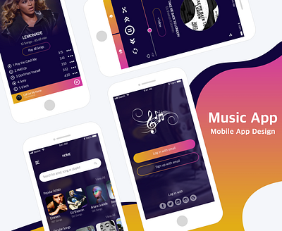 Music App app app concept app design application application design application ui design design app mobile mobile app mobile app design mobile design music app music app design music app ui music application music player ui ui ux design ui design