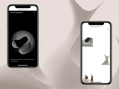 Mitch Pilkington branding ceramics design ecommerce grid landing minimal mobile page shop ui ux web website whitespace