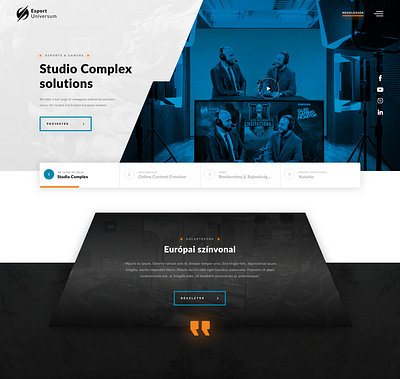 Hero slider of esportuniversum.hu esport hero slider typogaphy uidesign uxdesign