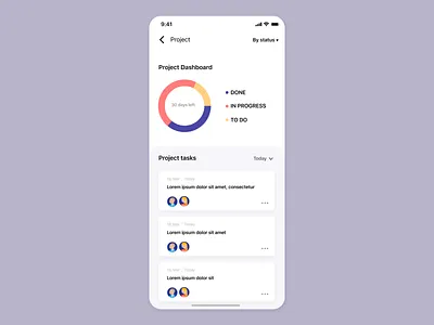 project management UI concept app card design detail page project project management task management ui uiux uiuxdesign