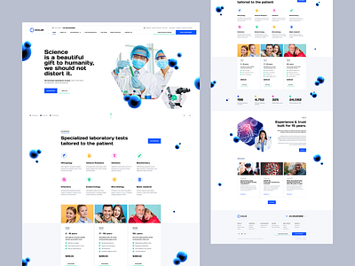 Exolab 🧪🦠🔬 design laboratory landingpage onepage poland ui ux web webdesign website wordpress