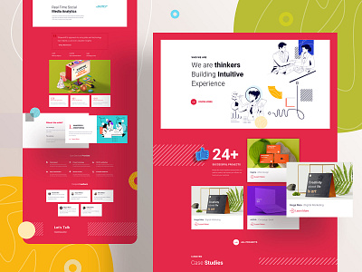 Digital Marketing Layouts for SP Page Builder Pro agency clean design digital digital marketing feature flat marketing minimal portfolio trending ui ui ux ux webdesign