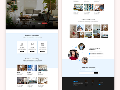 Roomie House Renting Website adobe xd illustrator logo property psd sketchapp ui uidesign ux uxdesign website design