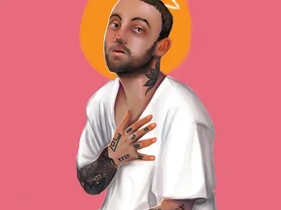 Mac Miller branding creativity design digital illustration digital painting digitalart digitalartist digitalartwork illustration musician