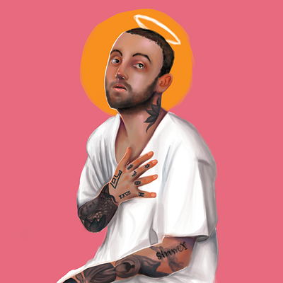 Mac Miller branding creativity design digital illustration digital painting digitalart digitalartist digitalartwork illustration musician