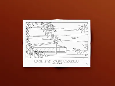 Coloring with Motel coloring coloring book craft beer design illustration stay home