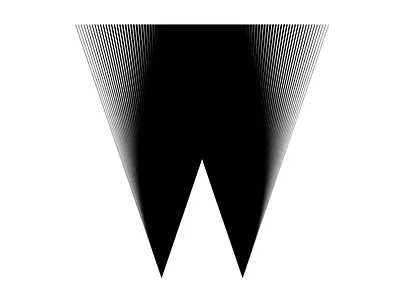 W - 36days of type - #36daysoftype - 2020 36days 36daysoftype calligraphy custom type free font graphic design illustration letter lettering modular op art opart optical art sergi delgado typography w