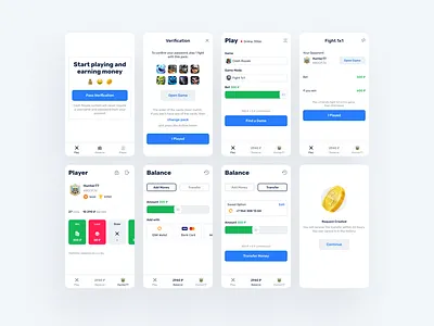 Clash Royale — Online Game bets browser cashroyale clash of clans clash royale earning money fight minimal mobile mobile game online game player supercell ui white ui