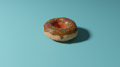 A Donut! 3d art blender branding design graphicdesign illustration illustration art minimal ui ux web